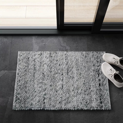 Threshold Gray Chunky Knit Wool Woven Rug | Threshold In Lebanon