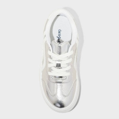 Cat & Jack Girl's Silver Coco Platform Court Sneakers|Cat & Jack In Lebanon