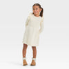 Cat & Jack Baby Girl's Off White Solid Ribbed Sweater Dress | Cat & Jack In Lebanon