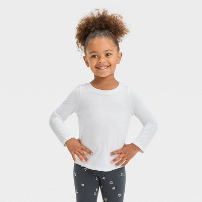 Cat & Jack Girl's White Long Sleeve Solid Blouse | Cat & Jack In Lebanon