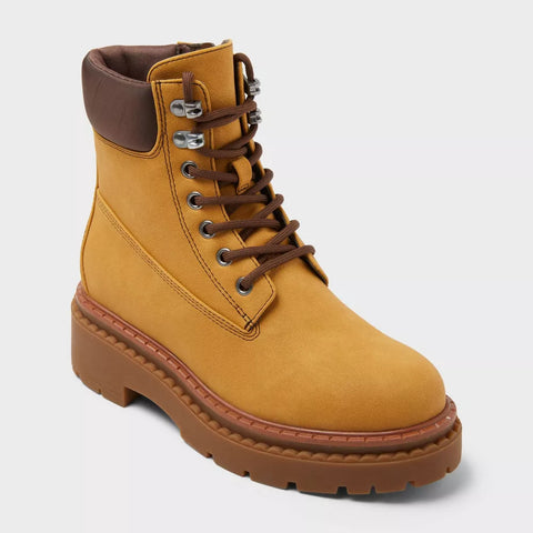 Wild Fable Women's Tan Marlowe Hiker Ankle Boots|Wild Fable In Lebanon