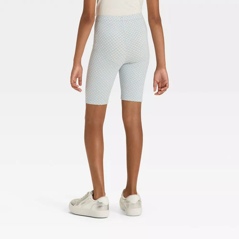 Cat & Jack Girl's Blue Checked Bike Shorts |Cat & Jack In Lebanon