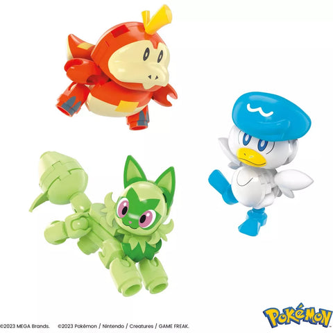 Mega Pokemon Paldea Region Team Building Toy Kit 79pcs|Mega In Lebanon