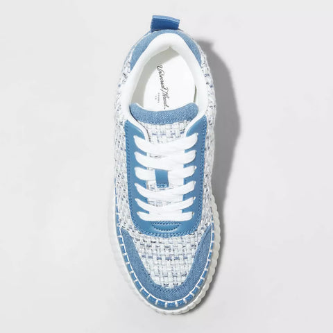 Universal Thread Women's Blue Denim Persephone Sneakers with Memory Foam Insole | Universal Thread In Lebanon
