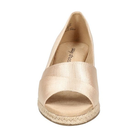 Easy Street Women's Natural Jasper SuperFlex Espadrille   Heeled Sandals |  Easy Street in Lebanon