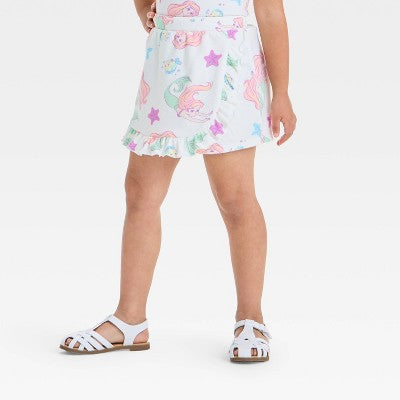 Disney Girl's White 2pcs Ariel The Little Mermaid Top & Skort Set | Disney In Lebanon