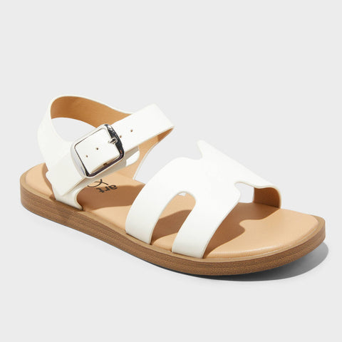 Art Class Girl's White Open Toe, Buckle Closure Sandals | Art Class  in Lebanon