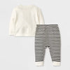 Cat & Jack Baby Girl's White & Black French Terry Pajama Set 2 Pieces | Cat & Jack In Lebanon