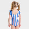Bluey Girl's Multicolor July Ruffle One Piece Swimsuit | Bluey In Lebanon