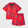 Marvel Boy's Red Printed Spider-Man Coat Short Set 2 Pack | Marvel In Lebanon