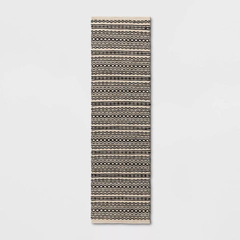 Threshold Black & White Washable Norwalk Stripe Rug | Threshold In Lebanon