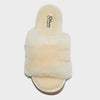 Dluxe by Dearfoams Women's Shearling One Band Slide Slippers | Dluxe by Dearfoams In Lebanon