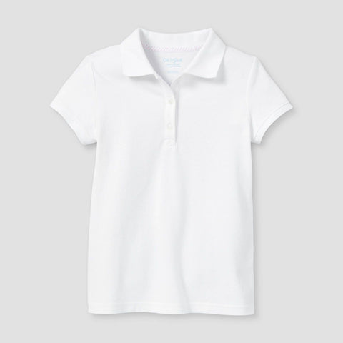 Cat & Jack Boy's White Short Sleeve Performance Polo T-Shirt | Cat & Jack In Lebanon