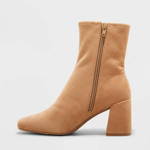 A New Day Women's Beige Pippa Stretch Ankle Boots |A New Day In Lebanon