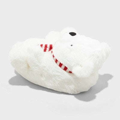 Wondershop Girl's White Holiday Polar Bear Character Panduf |Wondershop In Lebanon