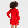 Cat & Jack Girl's Red Long Sleeve Floral Embroidered Printed Dress | Cat & Jack In Lebanon