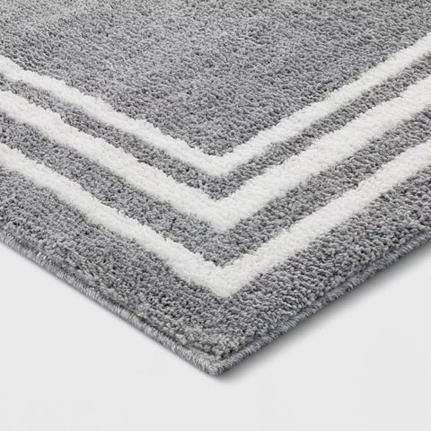 Threshold Gray Tetra Border Rug |Threshold In Lebanon