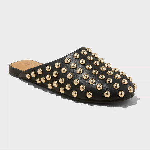 A New Day Women's Black Channing Slip On Mule Flats | A New Day In Lebanon