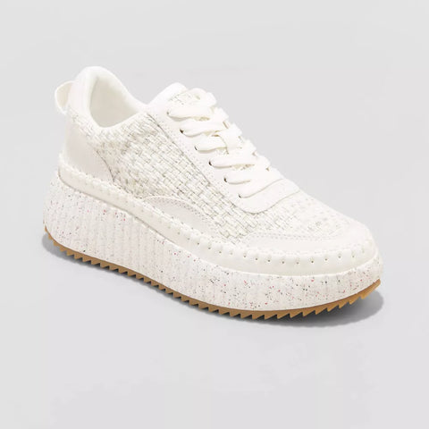 Universal Thread Women's Off White Persephone Sneakers with Memory Foam Insole | Universal Thread In Lebanon