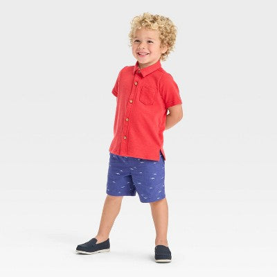 OshKosh B'gosh Boy's Navy Shark Printed Shorts | OshKosh B'gosh In Lebanon