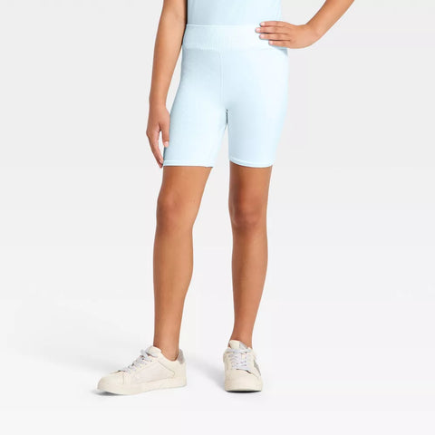 All In Motion Girl's Light Blue Seamless Bike Short | All In Motion In Lebanon