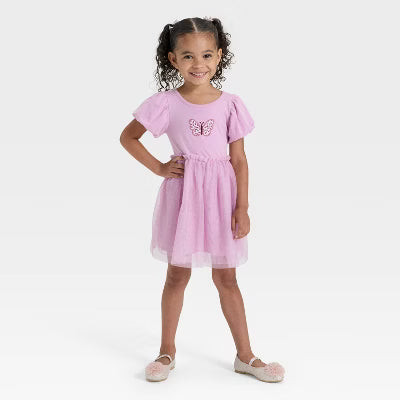 Cat & Jack Baby Girl's Purple Short Sleeve Tulle Dress|Cat & Jack In Lebanon