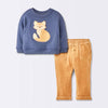 Cloud Island Baby Boy's Navy & Camel Pajama Set 2 Pcs | Cloud Island In Lebanon