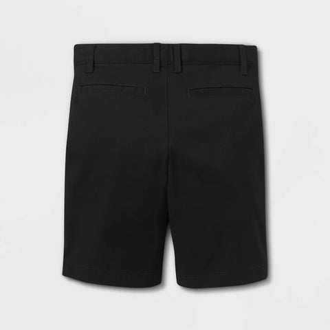 Cat & Jack Boy's Black Regular Fit Flat Front Uniform Shorts|Cat & Jack In Lebanon