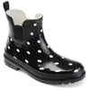 Journee Collection Women's Black Tekoa Block Heel Rain Boots