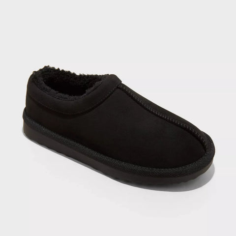 Cat & Jack Boy's Black Nola Faux Suede Clog Slippers |Cat & Jack In Lebanon