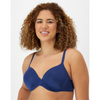 Maidenform Women's Navy One Fab Fit Everyday Modern Demi Underwire Bra