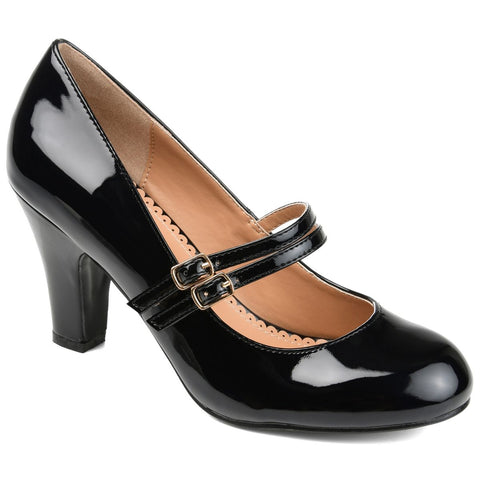 Journee Collection Women's Black Windy Heels  | Journee Collection  in Lebanon