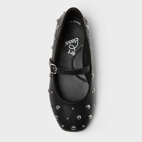 Art Class  Girl's Black Adjustable Buckle Strap, Flexible Outsole Ballerina   |Art Class in Lebanon