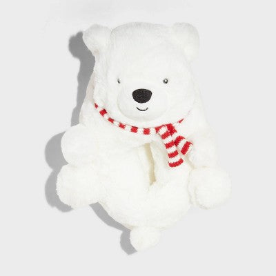 Wondershop Girl's White Holiday Polar Bear Character Panduf |Wondershop In Lebanon