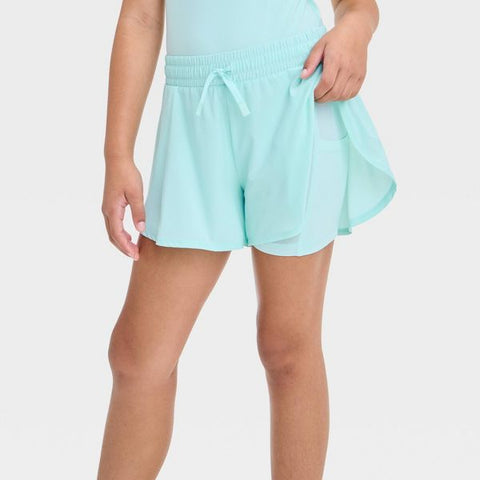All In Motion Girl's Light Teal Green Shorts  | All In Motion in Lebanon