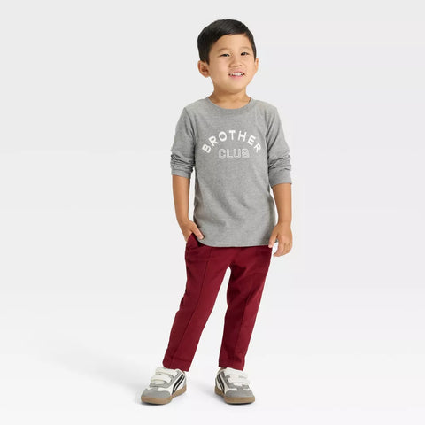 Cat & Jack Boy's Maroon Tapered Pants | Cat & Jack In Lebanon