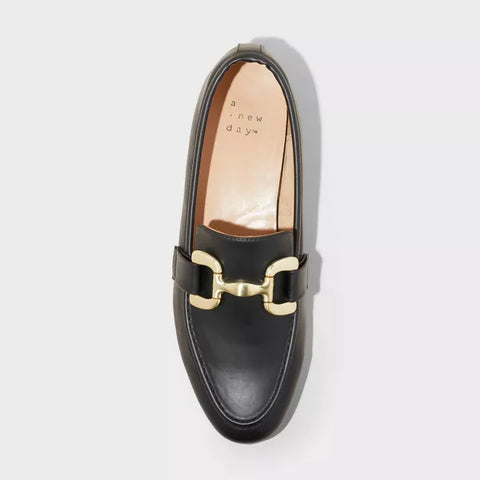 A New Day Women's Black Carolyn with Memory Foam Insole Loafers  |A New Day In Lebanon