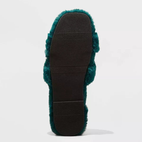 A New Day Women's Green Sage Slide Slippers |A New Day In Lebanon