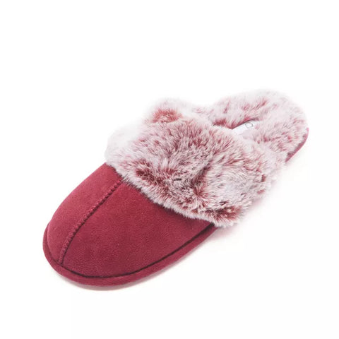 Jessica Simpson Women's Burgundy Micro-Suede Scuff Slipper |Jessica Simpson In Lebanon