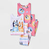 Bluey Girl's Multicolor Snug Fit Cotton Pajama Set 4 Pieces | Bluey In Lebanon