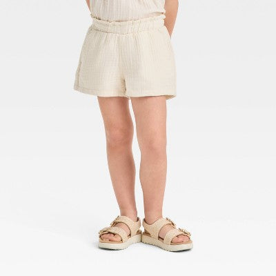 Cat & Jack Baby Girl's Beige 2pc Floral Top & Shorts Set |Cat & Jack in Lebanon