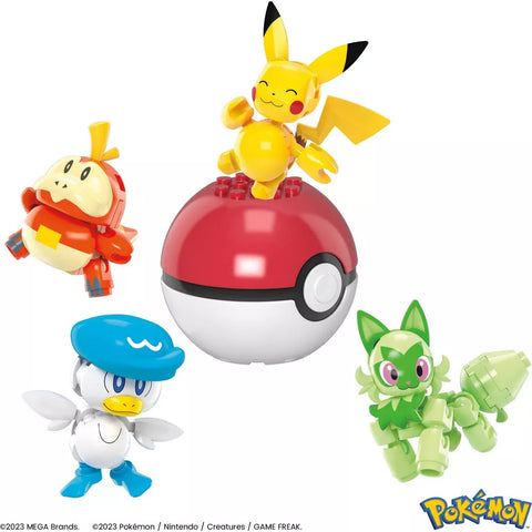 Mega Pokemon Paldea Region Team Building Toy Kit 79pcs|Mega In Lebanon