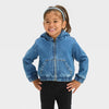 Cat & Jack Girl's Blue Denim High Pile Fleece Jacket | Cat & Jack In Lebanon