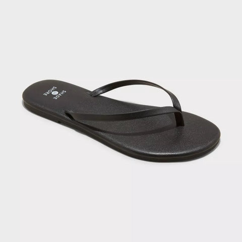 Shade & Shore Women's Black Flip Flop Slipper | Shade & Shore In Lebanon
