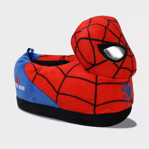 Spider Man Boy's Red Spider-Man 3D Plush Microsuede Slippers |Spider Man In Lebanon
