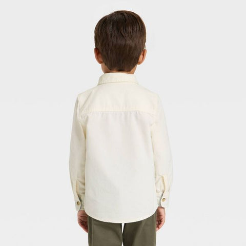 Oshkosh  Boy's Cream  Long Sleeve Corduroy Shirt  | Oshkosh  in Lebanon