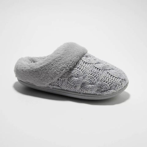 Dluxe By Dearfoams Women's Grey Carol Slippers | Dluxe By Dearfoams In Lebanon