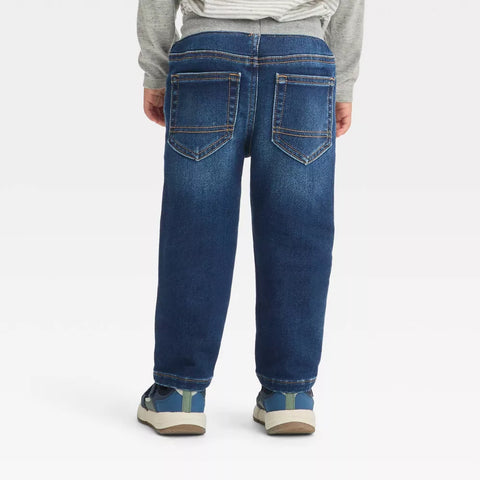 Cat & Jack Boy's Blue Denim Pull-On Straight Fit Jeans | Cat & Jack In Lebanon