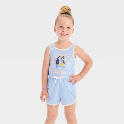 Bluey Baby Girl's Light Blue Romper | Bluey in Lebanon