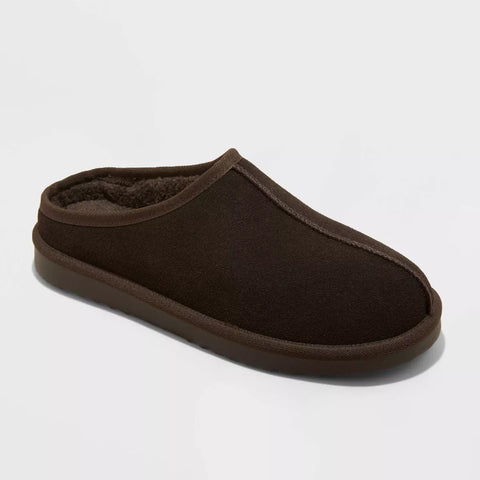 Goodfellow & Co Men's Dark Brown Cruz Genuine Suede Clog Slippers |Goodfellow & Co In Lebanon